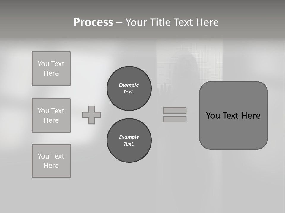 Silhouette She Darkness PowerPoint Template