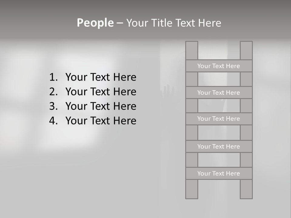 Silhouette She Darkness PowerPoint Template