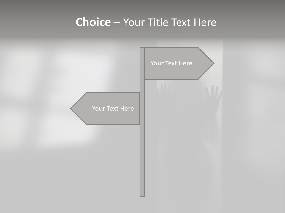 Silhouette She Darkness PowerPoint Template