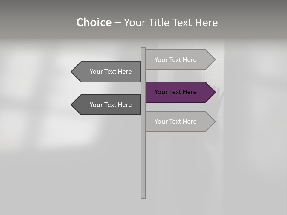 Silhouette She Darkness PowerPoint Template