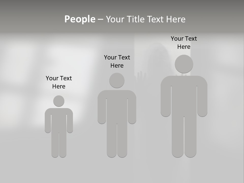 Silhouette She Darkness PowerPoint Template