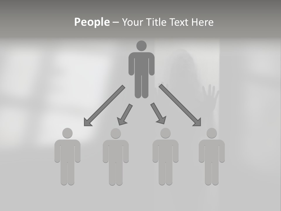 Silhouette She Darkness PowerPoint Template