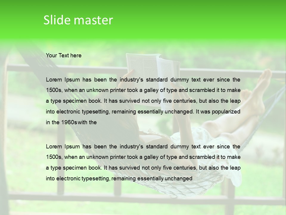 Outdoors Green Idyllic PowerPoint Template