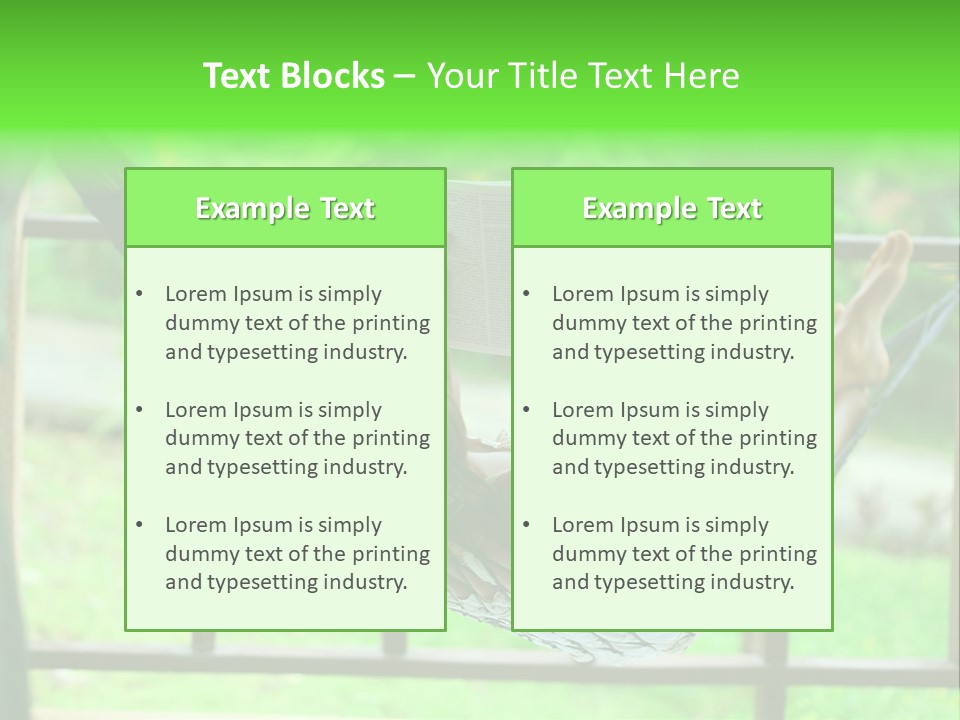 Outdoors Green Idyllic PowerPoint Template