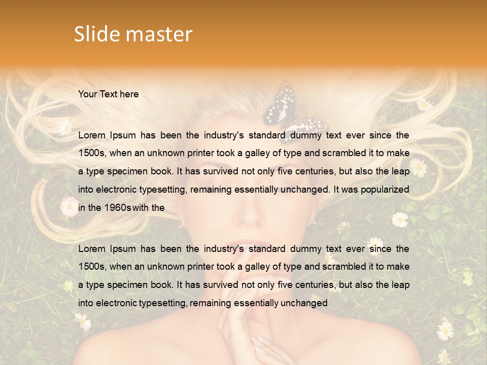 Girl Leisure Young PowerPoint Template