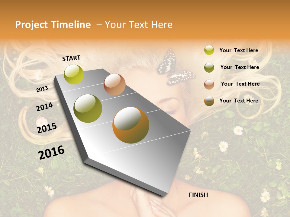 Girl Leisure Young PowerPoint Template