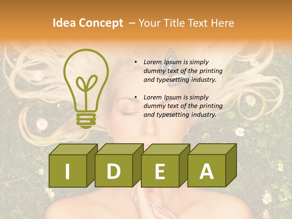 Girl Leisure Young PowerPoint Template