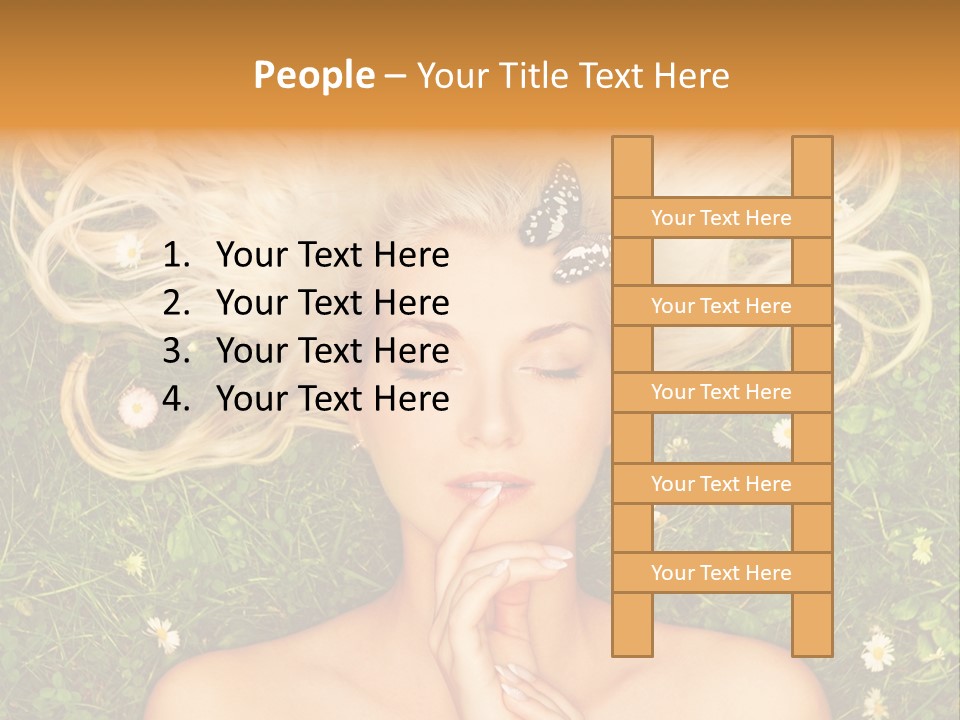 Girl Leisure Young PowerPoint Template