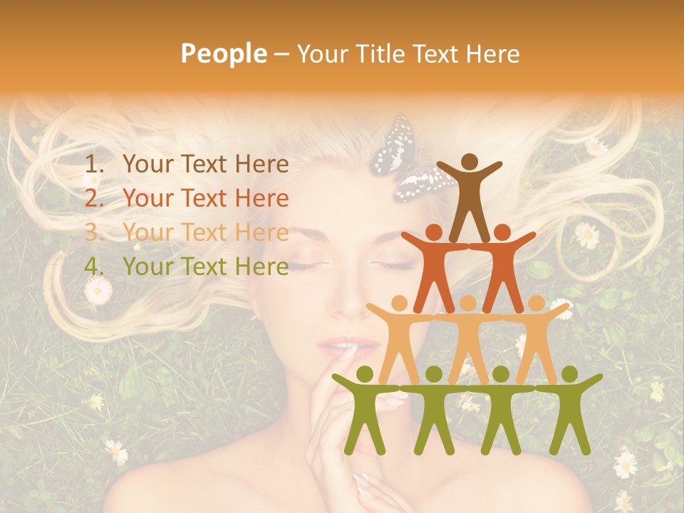 Girl Leisure Young PowerPoint Template