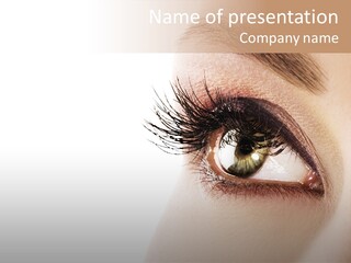 Young White Closeup PowerPoint Template