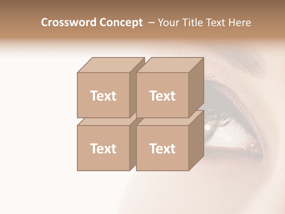 Young White Closeup PowerPoint Template