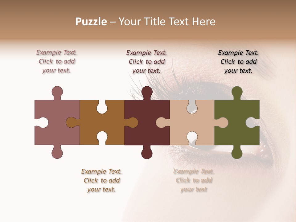 Young White Closeup PowerPoint Template