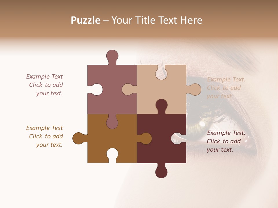 Young White Closeup PowerPoint Template