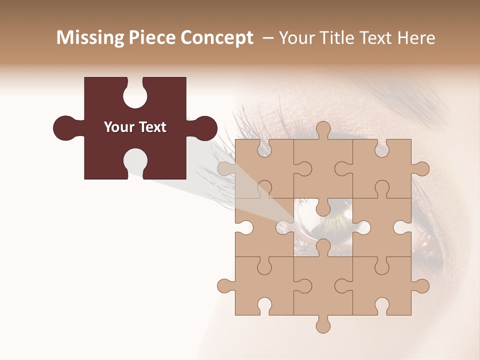 Young White Closeup PowerPoint Template