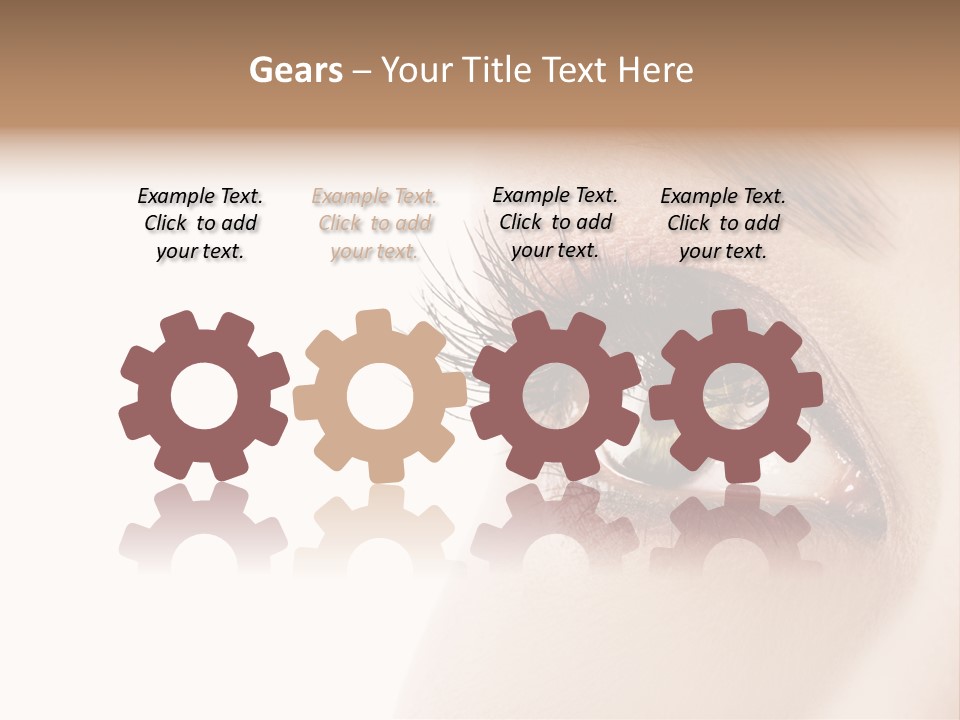 Young White Closeup PowerPoint Template