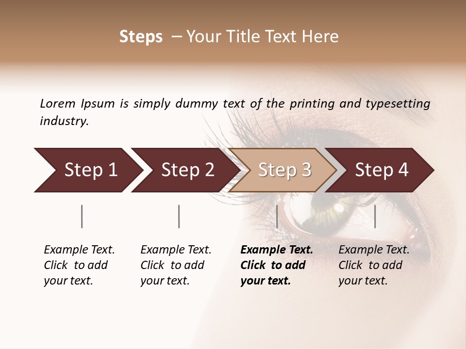 Young White Closeup PowerPoint Template