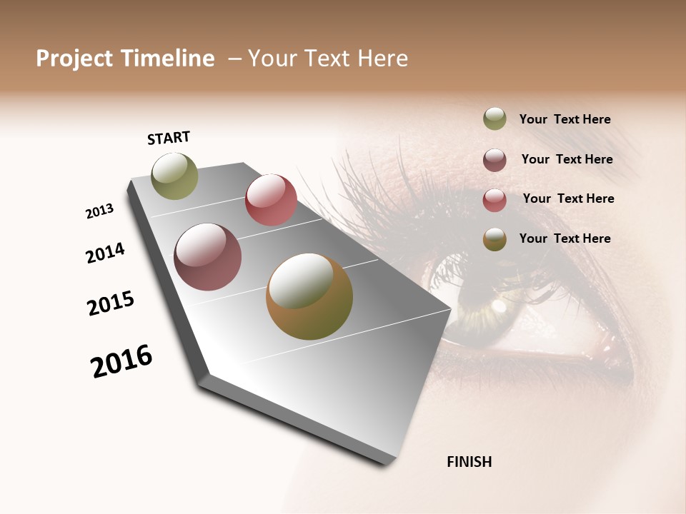 Young White Closeup PowerPoint Template