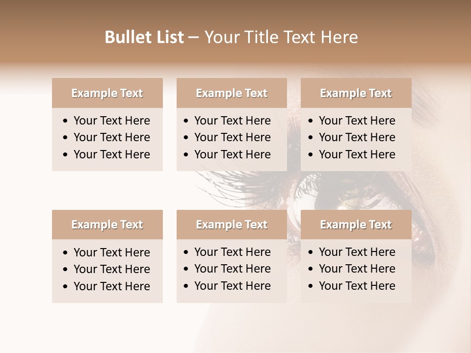 Young White Closeup PowerPoint Template