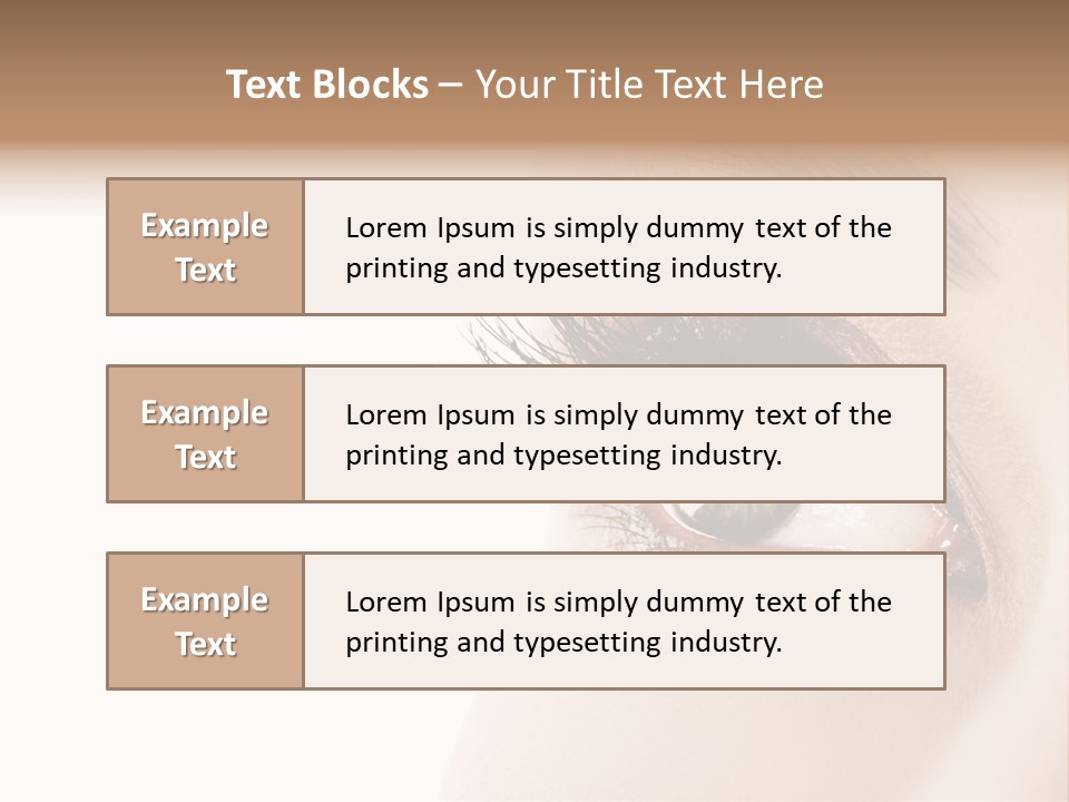 Young White Closeup PowerPoint Template