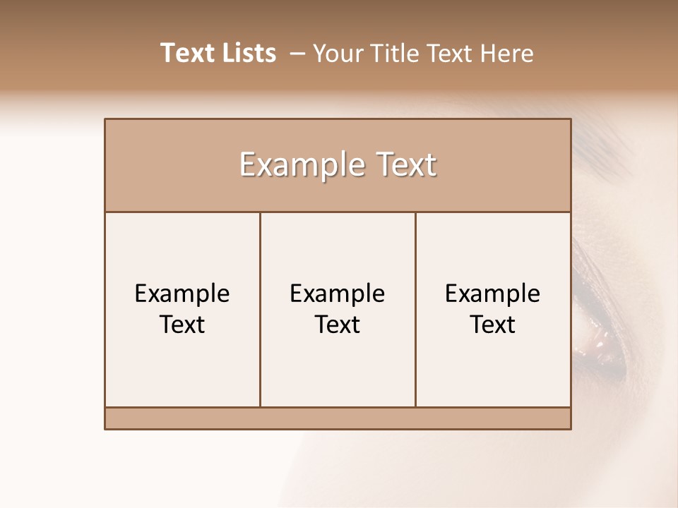 Young White Closeup PowerPoint Template