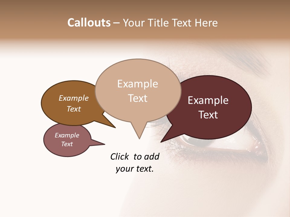 Young White Closeup PowerPoint Template