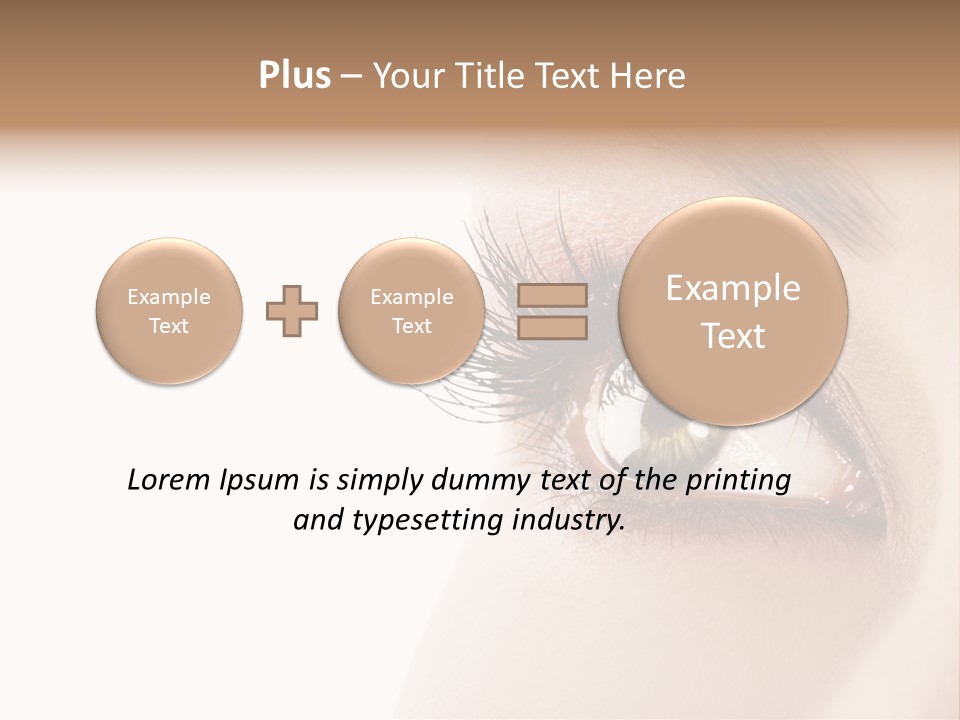 Young White Closeup PowerPoint Template