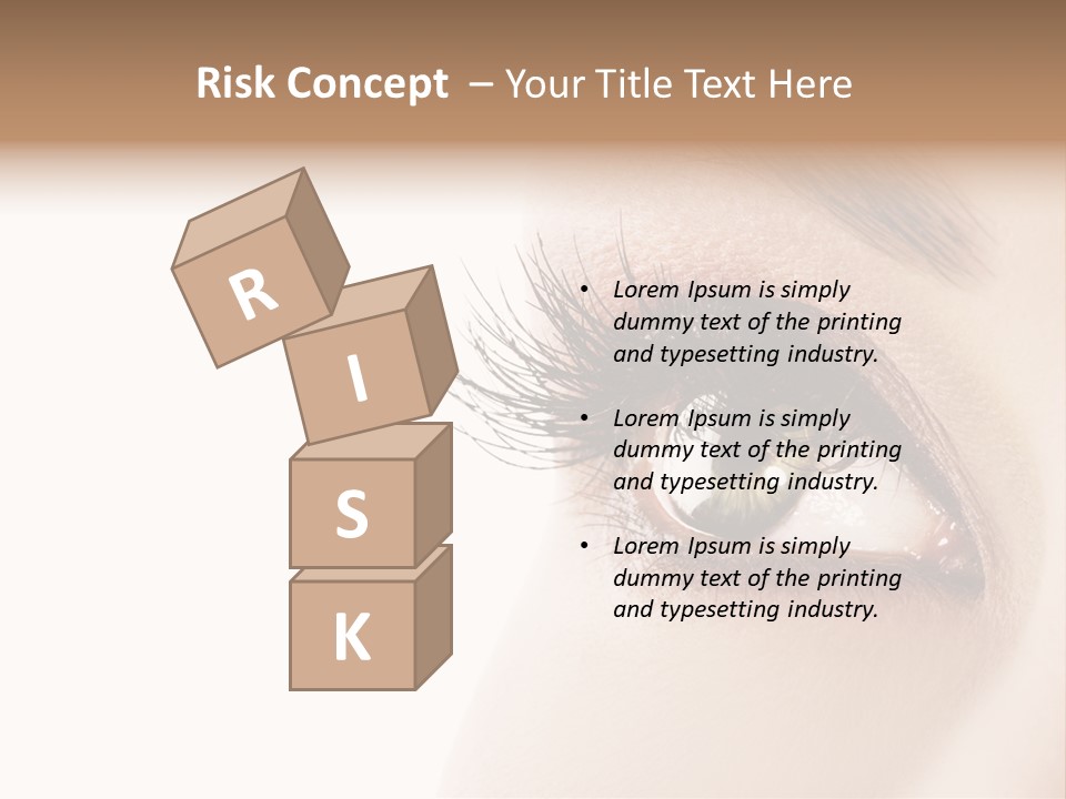 Young White Closeup PowerPoint Template