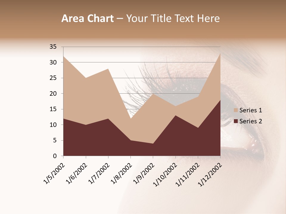 Young White Closeup PowerPoint Template