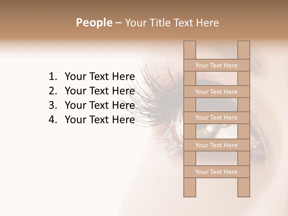 Young White Closeup PowerPoint Template