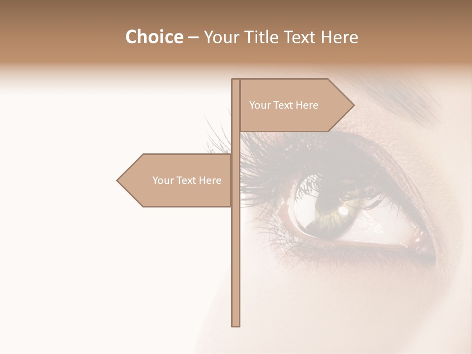 Young White Closeup PowerPoint Template