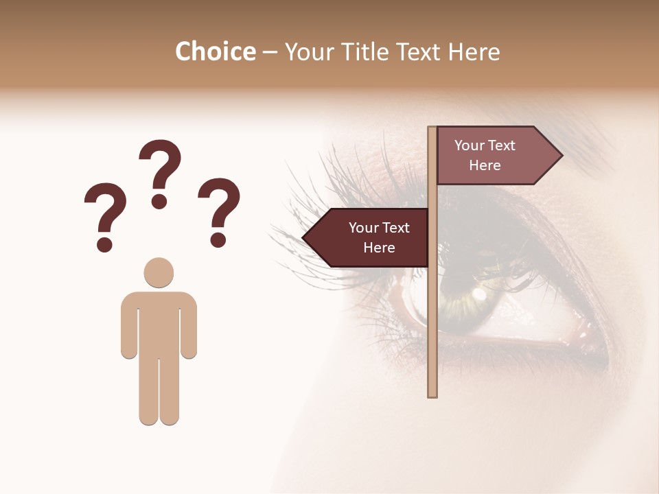 Young White Closeup PowerPoint Template