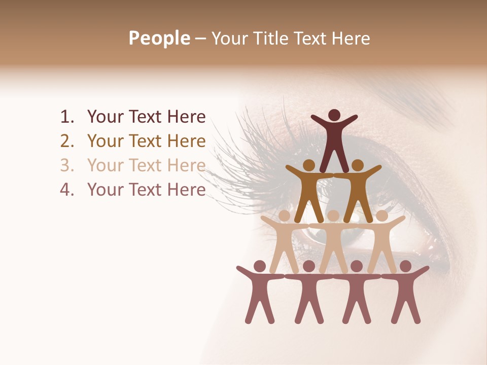 Young White Closeup PowerPoint Template
