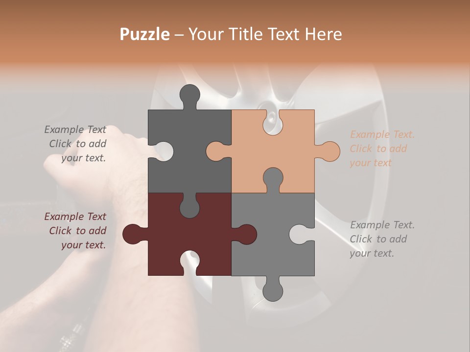 Man Person Garage PowerPoint Template