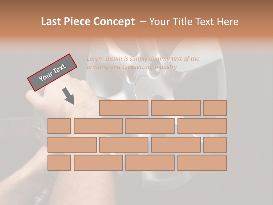 Man Person Garage PowerPoint Template