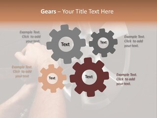 Man Person Garage PowerPoint Template