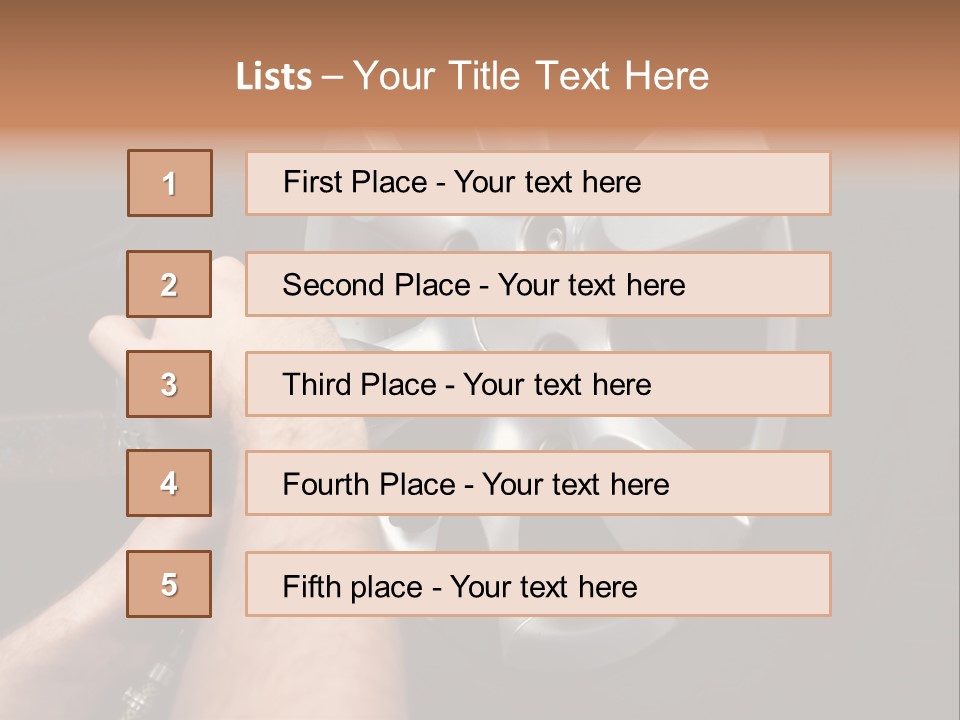 Man Person Garage PowerPoint Template
