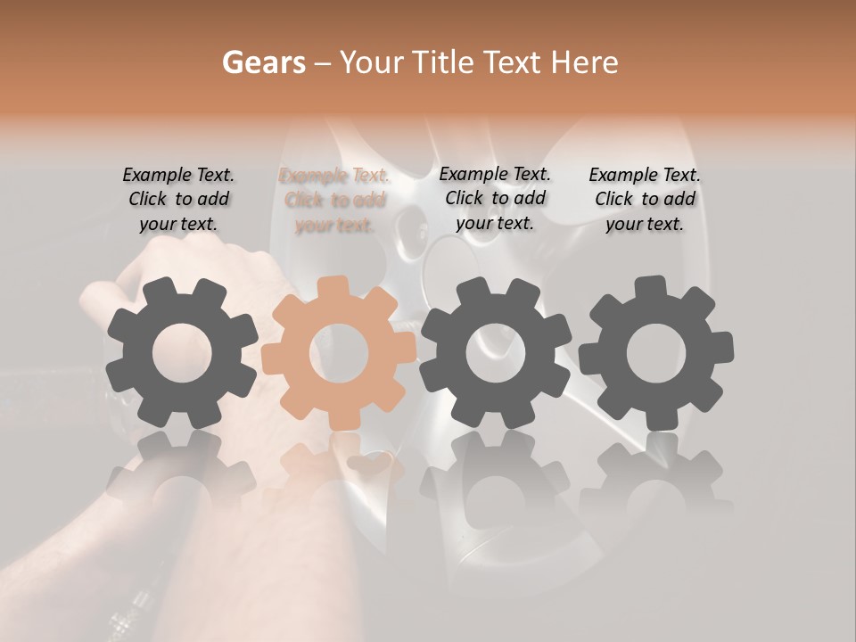 Man Person Garage PowerPoint Template