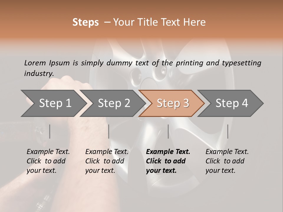 Man Person Garage PowerPoint Template