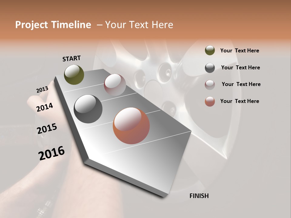 Man Person Garage PowerPoint Template