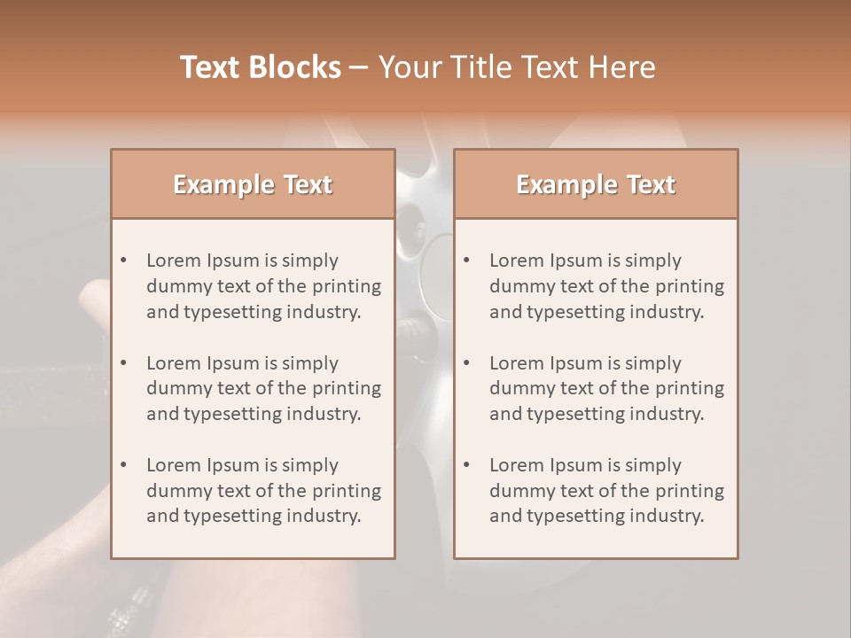 Man Person Garage PowerPoint Template