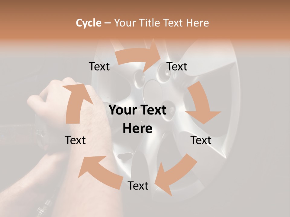 Man Person Garage PowerPoint Template
