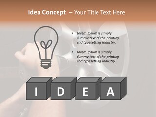 Man Person Garage PowerPoint Template