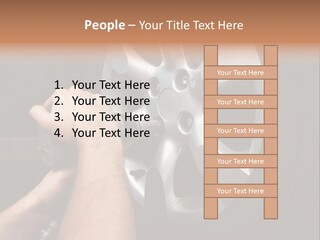 Man Person Garage PowerPoint Template