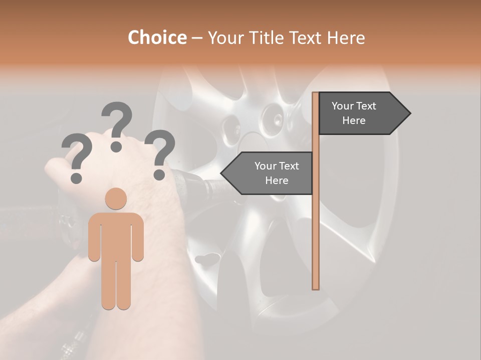 Man Person Garage PowerPoint Template