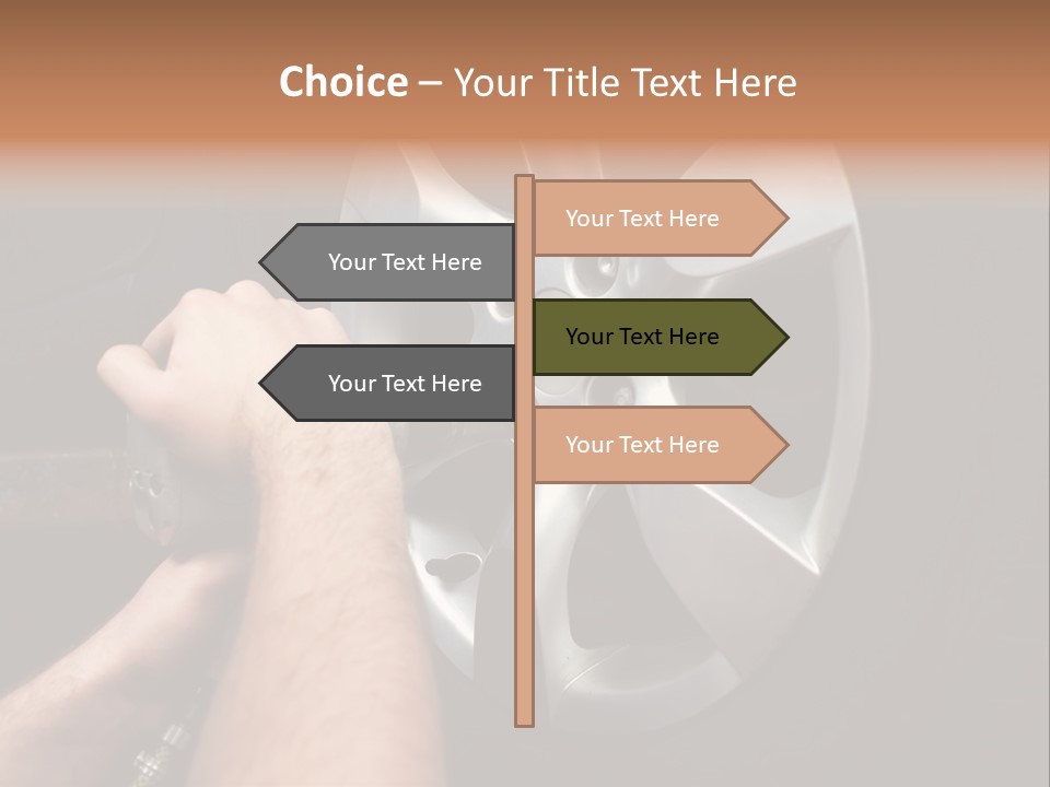Man Person Garage PowerPoint Template