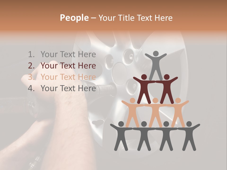 Man Person Garage PowerPoint Template