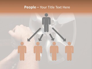 Man Person Garage PowerPoint Template