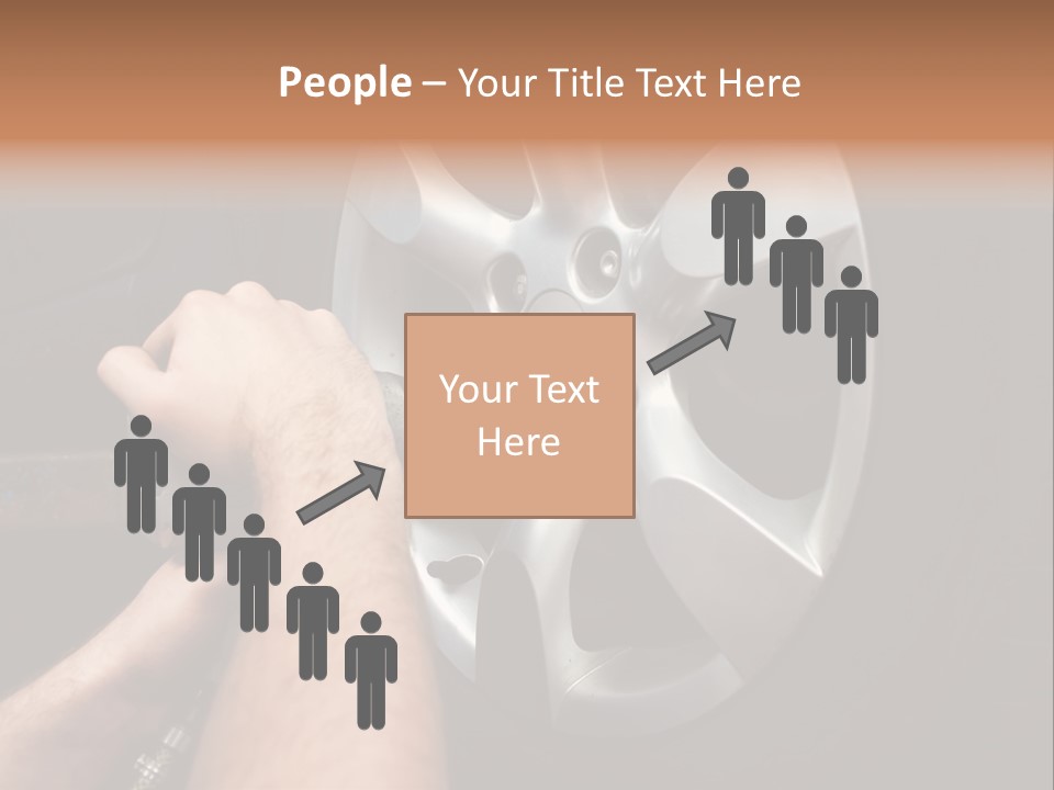 Man Person Garage PowerPoint Template