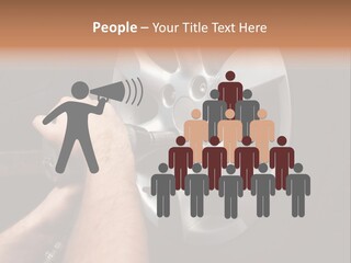 Man Person Garage PowerPoint Template