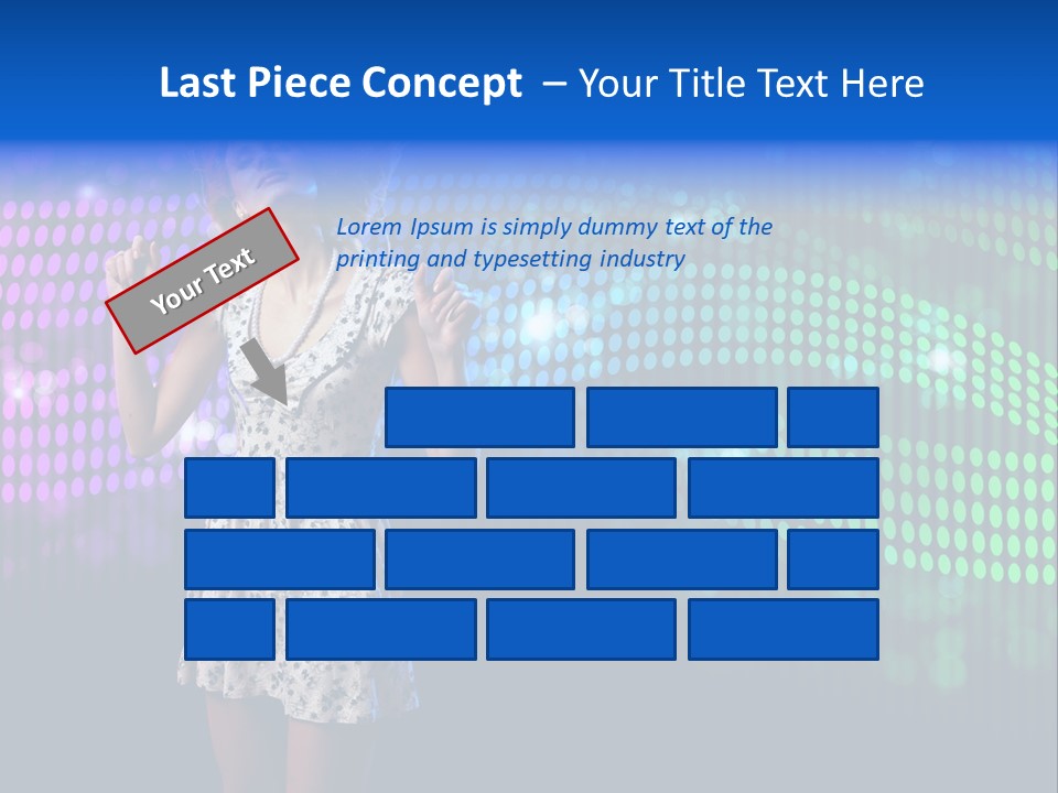 Dancer Caucasian Clubbing PowerPoint Template